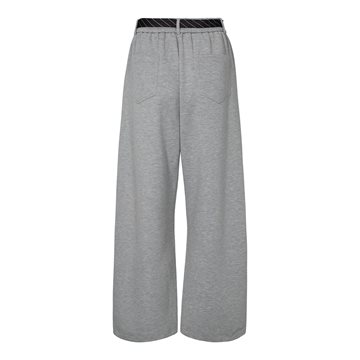 Haute L\' Amitié - Maxi Split Tie Pant - Grey Melangé